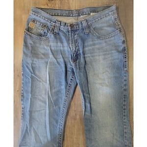 Cinch Tanner Mens 33x32 White Label Straight Western Cowboy Rodeo Denim Jeans
